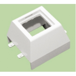 Суппорт с рамкой 1 пост (45х45) на профиль для кабель-канала 100х50, аналог Legrand 30380