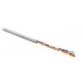 Кабель витая пара Hyperline UTP, категория 5e, 4 пары(24AWG), одножильный(solid), LSZH(305 м), серый