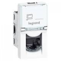 Розетка компьютерная Legrand MOSAIC RJ45 UTP кат5е 1мод бел
