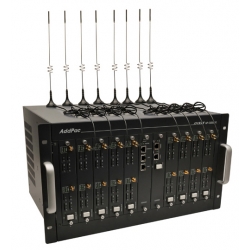 Многоканальный GSM Шлюз AddPac AP-GS5000,  интерфейсы ISDN PRI и VoIP (SIP/H.323), FXS, FXO, до 80 GSM каналов