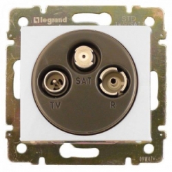 Розетка TV-FM-SAT 10dB окон БЕЛ VLN