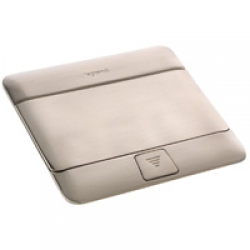 Выдвижной блок (лючок в пол) Legrand на 3модуля нерж. сталь