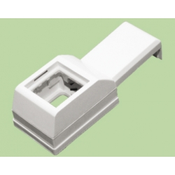 Суппорт с рамкой на 1 пост (45х45) вдоль профиля универсальный, аналог Legrand 30379