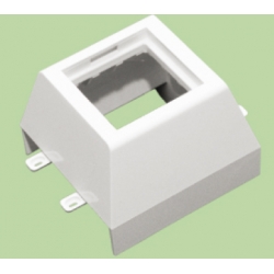 Суппорт с рамкой 1 пост (45х45) на профиль для кабель-канала 75х20, аналог Legrand 30378