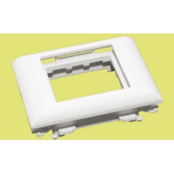 Суппорт с рамкой на 1 пост (45х45) в профиль для кабель-канала 100х50, аналог Legrand 30381
